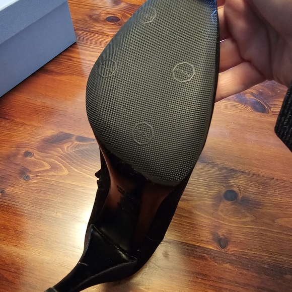 Prada satin booties. Like new. Comes with box - Picture 9 of 12